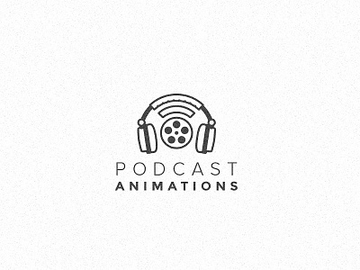 Podcast Animations Logo animation dhultin headphones logo podcast type video