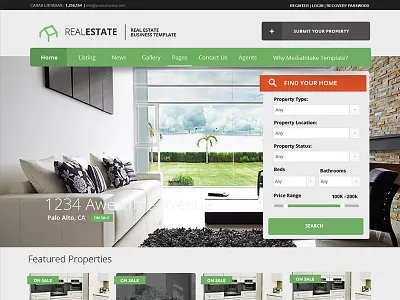 Real Estate theme web