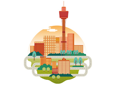 Sydney Map design icon illustration map