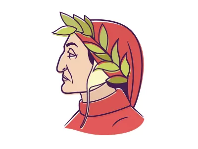 Dante dante illustration italia vintage