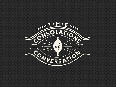 The Consolations of Conversation eye identity logo seal stamp