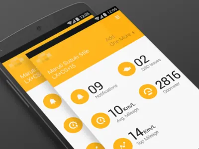 Happyride mobile app obd uiux