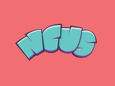 Ncus Personal Logo branding colorful comic logo simple