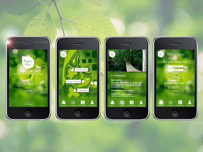 School Project Parc Floral Paris app green map nature ux