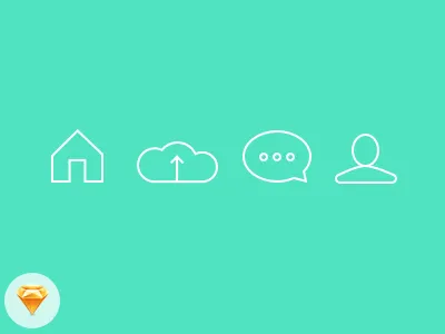 Free Lineicons .Sketch .sketch home ios lineicons notifications profile upload user