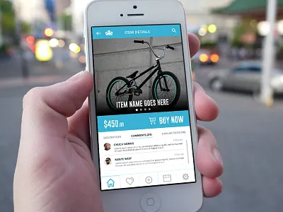 iPhone "garage sale" app android app application buy design gui iphone mobile sale ui ux