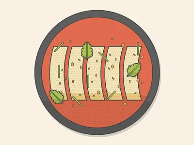 One Item on the Menu food illustration oiotm