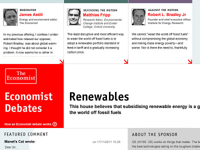 Tap debates concept tablet tap the economist touch