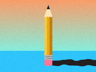 Wobily Pencil gradient illustration pencil shadow weird
