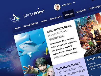 Merlin Entertainments SharePoint Intranet intranet metro pinkpetrol sharepoint tile tiles ui