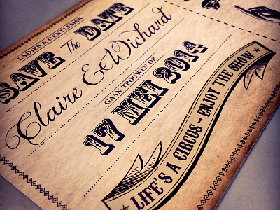 Circus Wedding circus invitation print vintage wedding