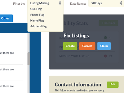 Fix Listings app app design ui web app