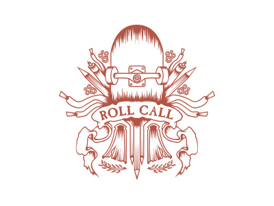 Roll Call education graphic design logo skateboarding