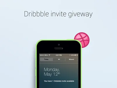 Dribbble Invitation dribbble giveaway invitation invite ios prospect