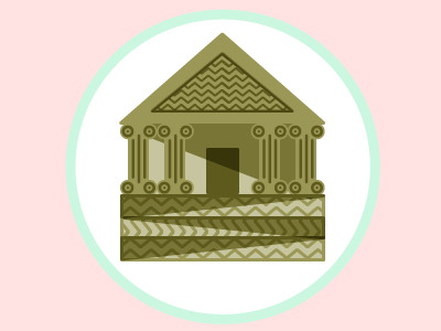 Ayuda Financiera Bank bank financial greek greek columns icons neoclassic neoclassic architecture pattern fill patterns pink resources