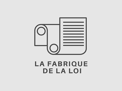 La Fabrique de la loi WIP documents law logo loi paper