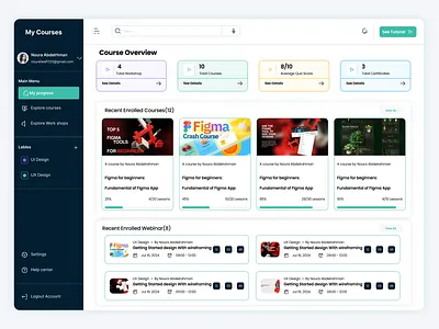 My Courses ui