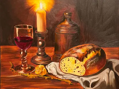 Candlelight Painting oil painting still