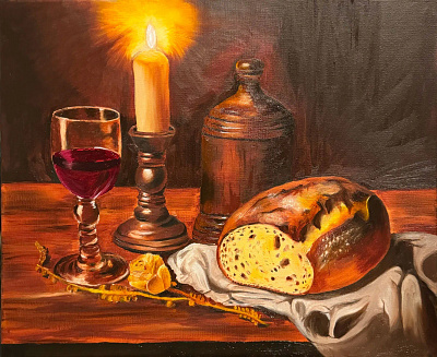 Candlelight Painting oil painting still