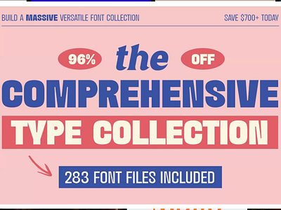 The Comprehensive Type Collection bundle design display font editorial font font bundle fonts inspiration inspo logo logo design print design sans serif serif type typeface typography ui web design