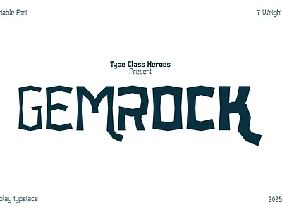 Gemrock Font Family brand identity cursive deco family fashion headline invitation logotype magazine minimalist modern nostalgic playful sans space sport variable vintage webfont