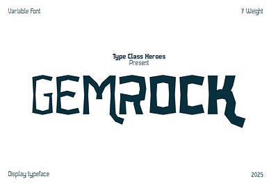 Gemrock Font Family brand identity cursive deco family fashion headline invitation logotype magazine minimalist modern nostalgic playful sans space sport variable vintage webfont