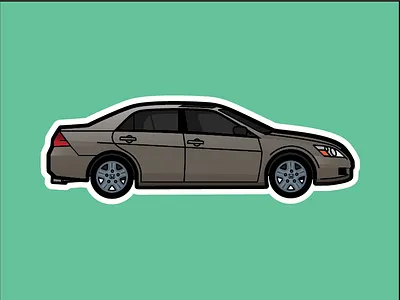 07 Accord accord auto car honda illustration vehicle