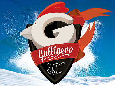 Gallinero design illustration logo