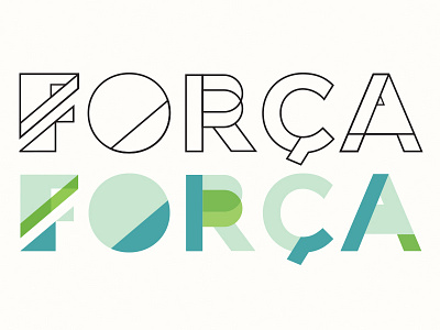 Forca branding brazil coffee logo vector