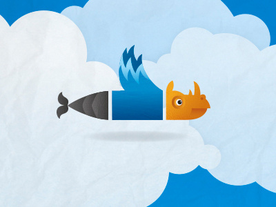 Dribbble dynamic fish parrot rhinoceros sky