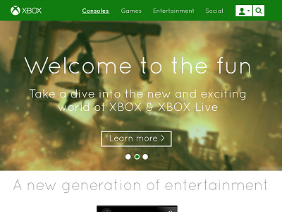 XBOX Redesign design logo microsoft redesign ui web xbox