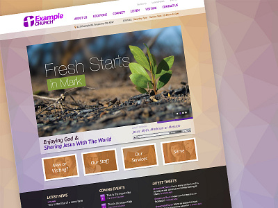 Polygon Theme for ChurchSites church polygon svg website