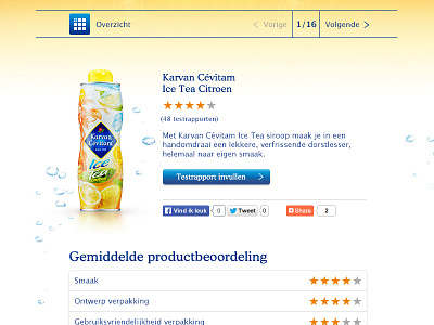 Karvan Cévitam - Testpanel detail product amsterdam cevitam digined drink icetea karvan new panel product rate test testpanel