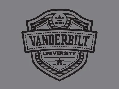 Patched Up adidas adidas originals badge bold clean collegiate ncaa patch simple vanderbilt