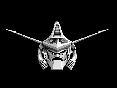 Robohead grey robot