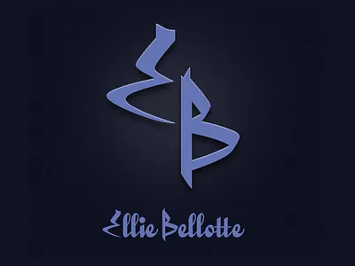 Ellie Bellotte logo blue design logo logo design