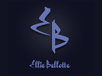 Ellie Bellotte logo blue design logo logo design