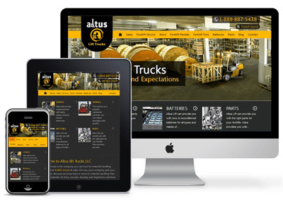 Altus Responsive Image cms dark design development ecommerce responsive website
