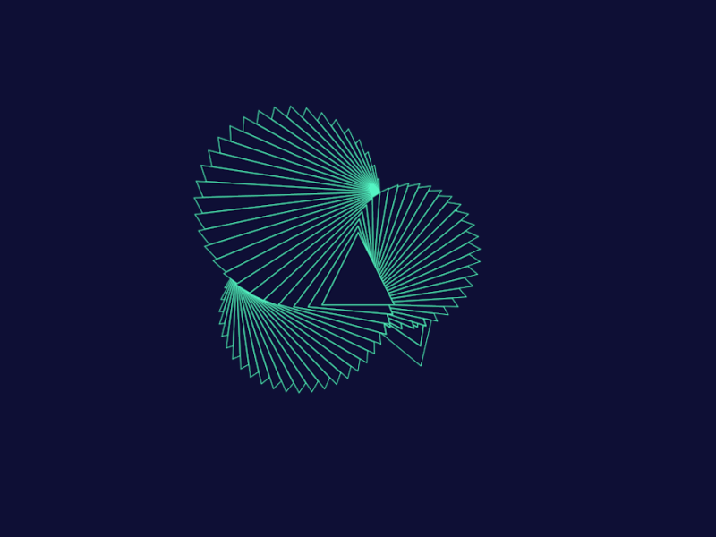Triangle c4d cg design green mograph motion sugar triangle