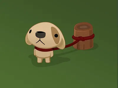 Please, please, don't leave me!! - Chibi Gallery Dog chibi dog gallery illustration sad