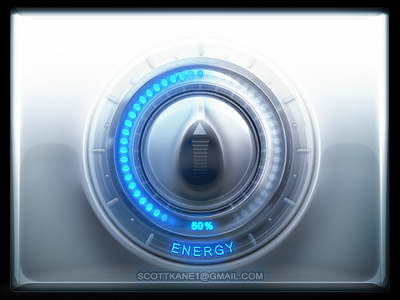 Glassy led knob button graphics gui interface knob scott kane ui ui graphics user interface design