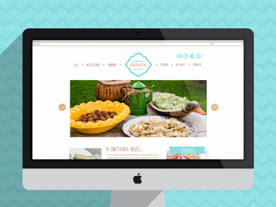 Website "Confeitaria Neves" bakery cake cook cute food home sweet texture website