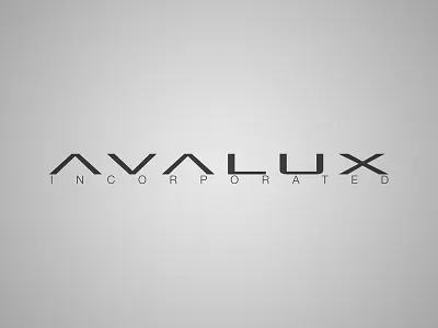 Avalux Logo agency black and white clean logo orlando studio wordmark