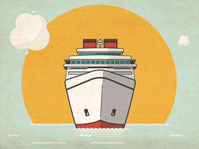 Sun Ship captain cruise illustration saint martin sea seven seas ship sun turbo tax water