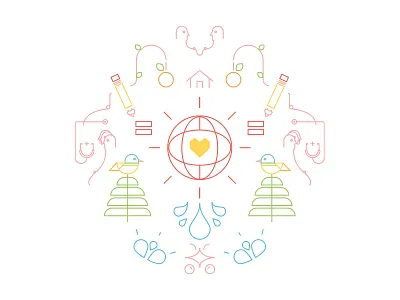 Illustration bird blue circle color graphic green icon illustration illustrations nature water yellow