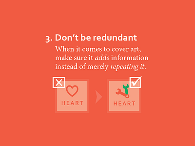 Don't Be Redundant icon instructions