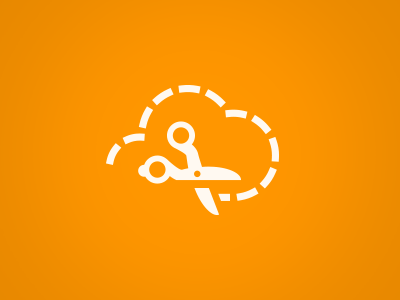 CouponCloud branding cloud coupon icon identity logo scissors