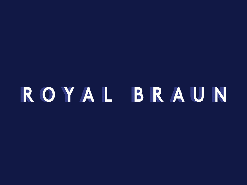 ROYAL BRAUN animated animation brown design dia identity ll logo motion toronto