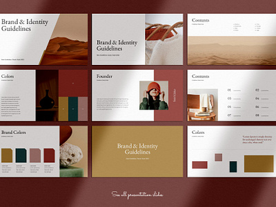 Brand Guidelines PowerPoint Template by TemplatesForest on Dribbble