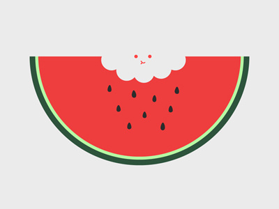 Water Melon food fruit illustration threadless vector watermelon